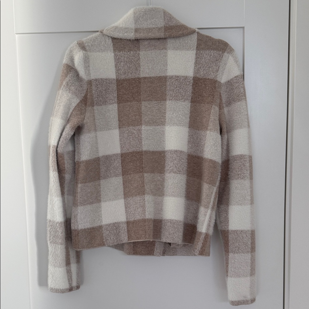 Rachel Zoe Cream and Brown Teddy Jacket - Picture 4 of 7